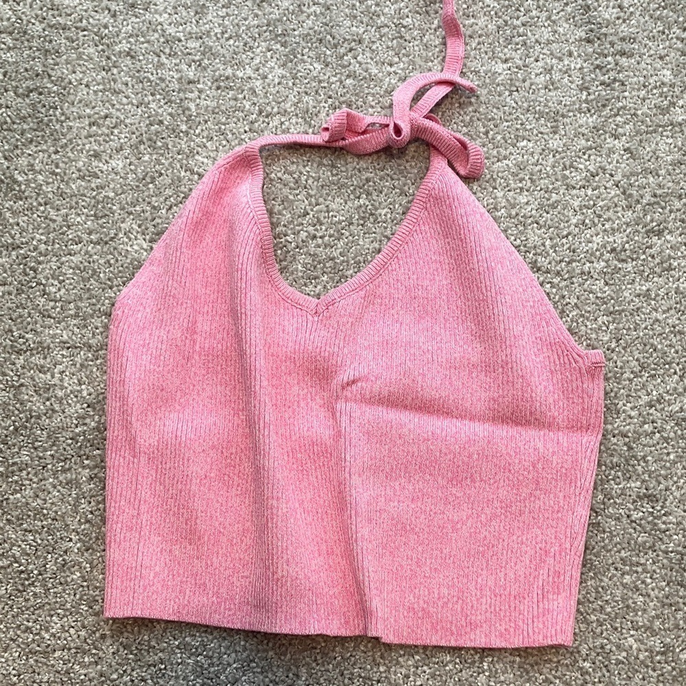 Tilly's women's‎ Pink Halter Knit Tank Top size xxl